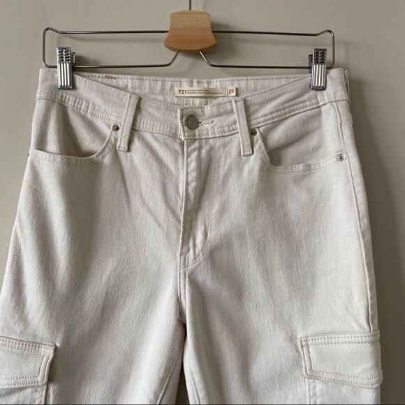 721 Levi’s High Rise Skinny Ankle Utility Jeans (Size:29) - Picture 5 of 13